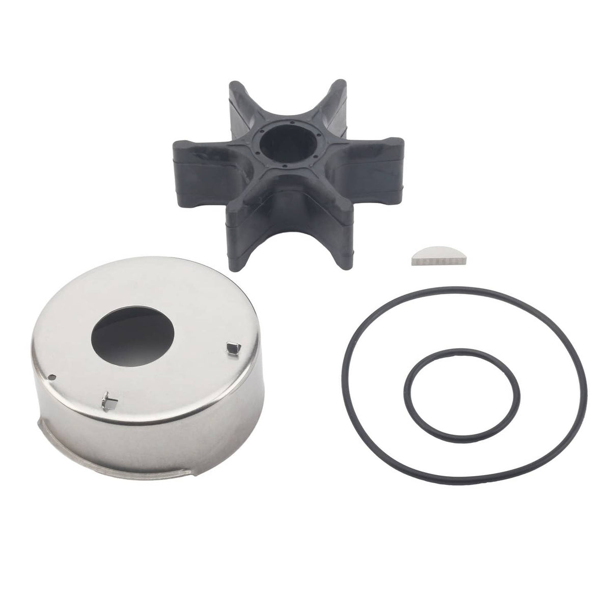 Solid Spare 61A-W0078-01 Water Pump Impeller Repair Kit for Yamaha Outboards 18-3395 18-3396