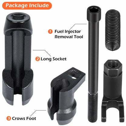 Solid Spare Fuel Injector Socket Set and Injector Removal Tool Fits 6.7L Ford Powerstroke
