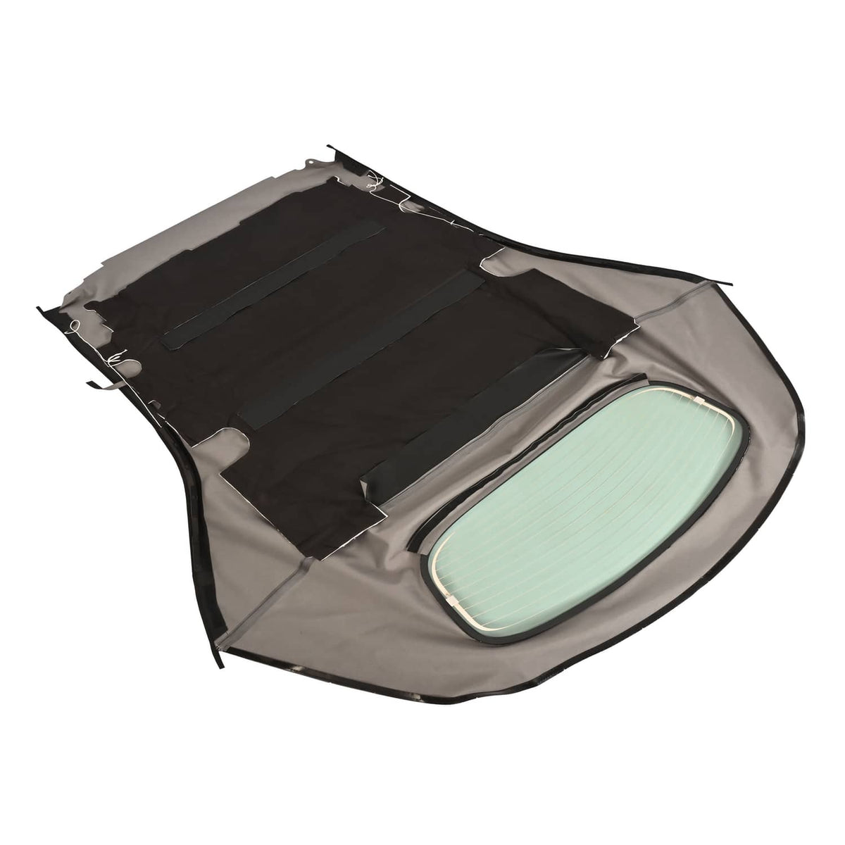 Solid Spare Fit Toyota Solara 2004-2009 08 Convertible Top & Glass Window BLACK TWILL VINYL