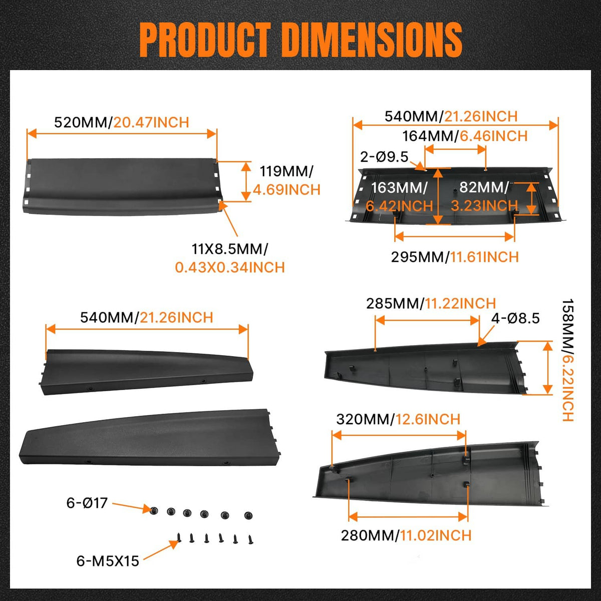 Solidspare New Tailgate Protector Top Cap Molding Cover Spoiler For Dodge Ram Classic 2019