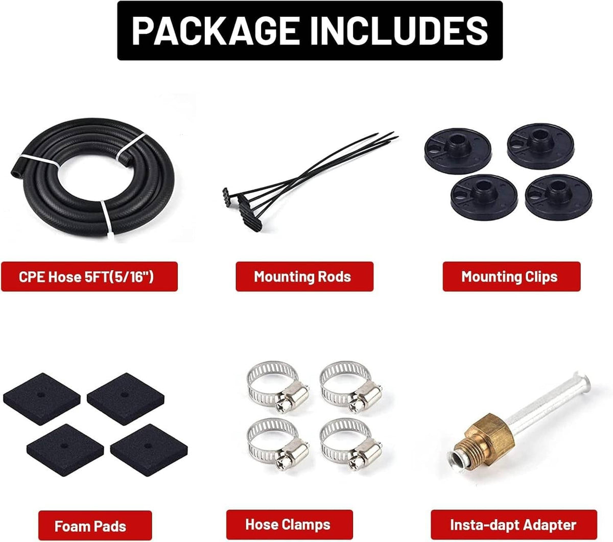 Solidspare Universal 6 Rows Aluminum Remote Transmission Oil Cooler Radiator Converter Kit