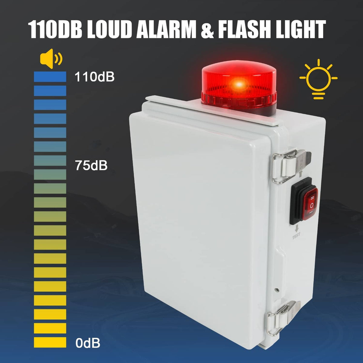 Solidspare Sump Pump Alarm High Water Alarm for Septic Sump Pump Pond Water Tank Features