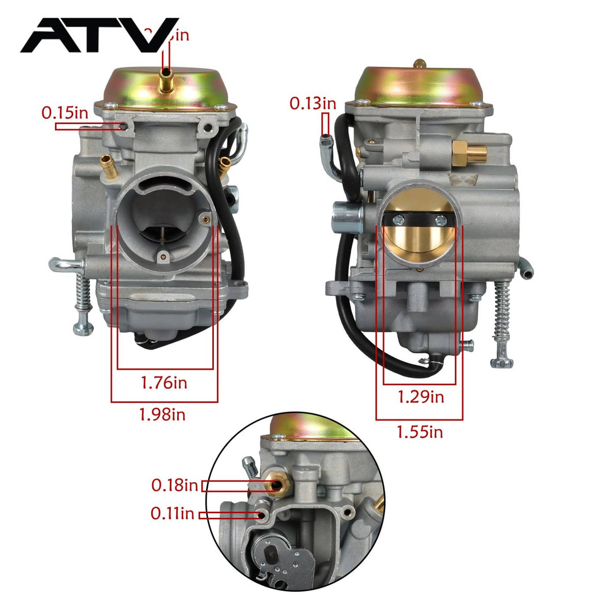 Solidspare Carburetor Kit For Polaris Big Boss 500 6X6 1998-1999 3131571,3131561,3131473
