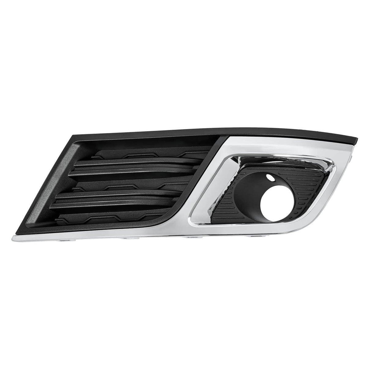 Solid Spare Fog Light Bezel Cover Trim Front Left Black Chrome For Chevy Traverse 2013-2017