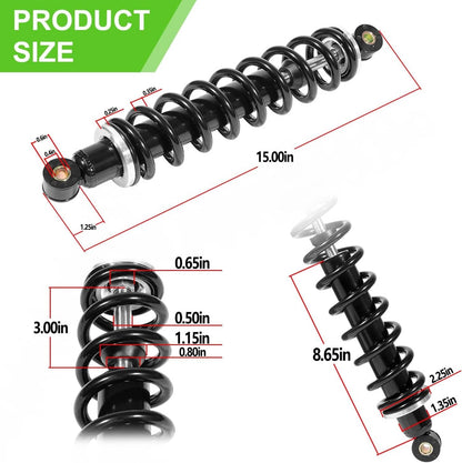 Solidspare Front Suspension Heavy Duty Shock Absorber Kit For John Deere AM130448 Gator TX