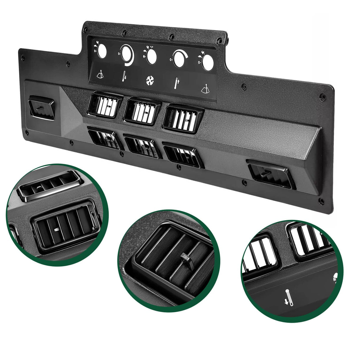 Solidspare A/C Air Conditioning Heat Control Panel Bezel For John Deere 4030 4430 4440 4630