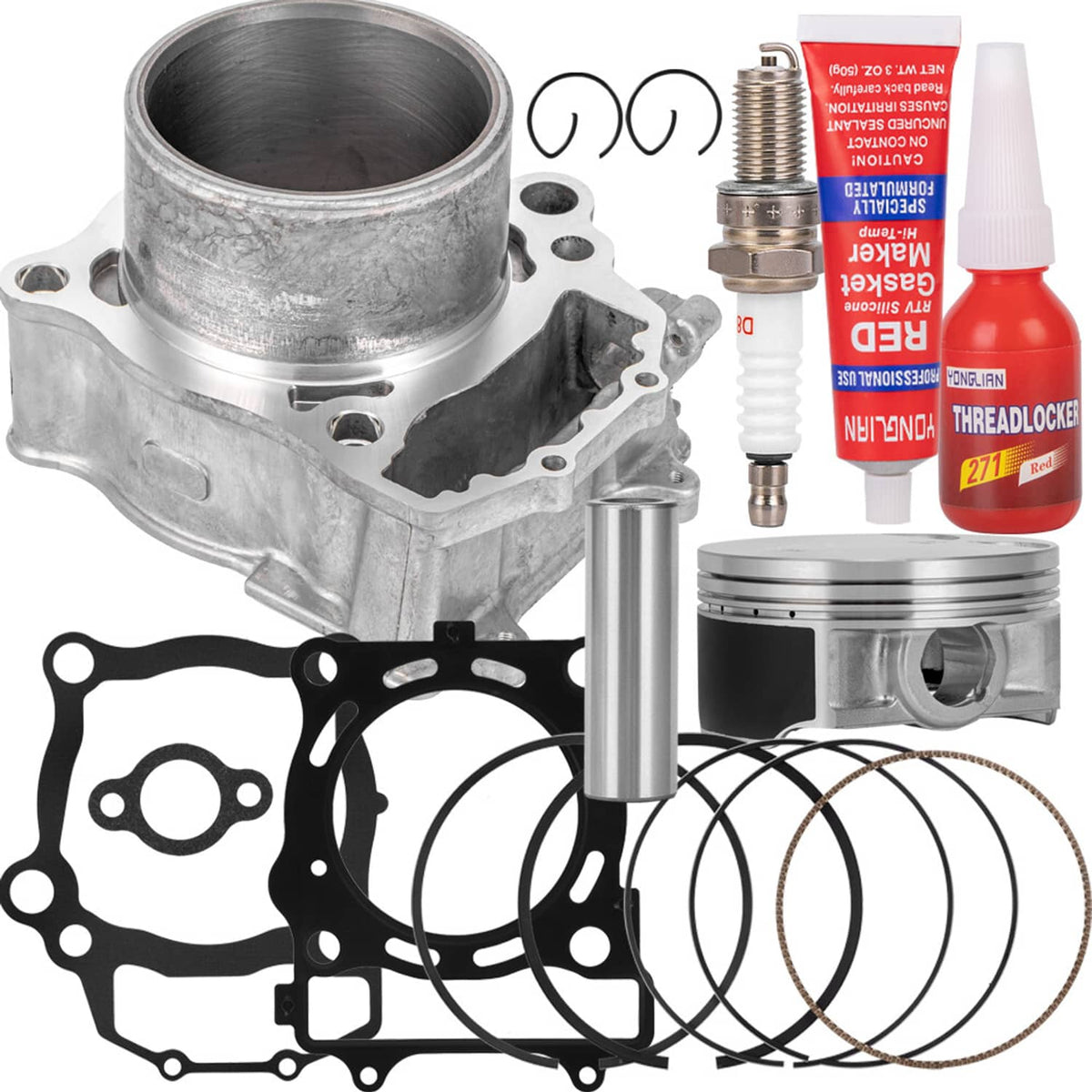 Solidspare 96.6mm Cylinder Piston Gasket Top End Kit For Polaris Sportsman 550 XP EPS 09-14