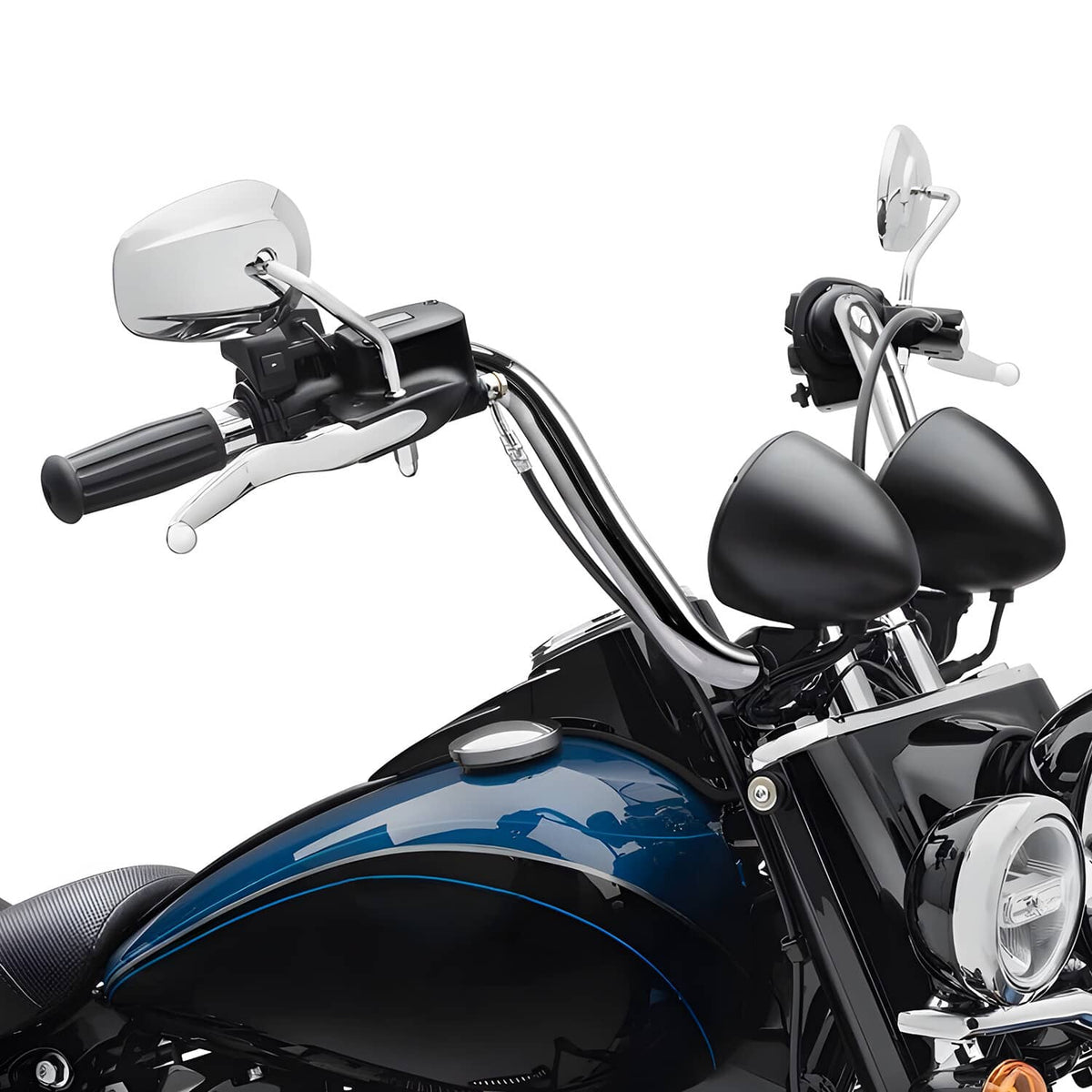 Solidspare 12" Rise 1.25" Ape Hanger Bar Handlebar For Harley Sportster XL Classic Softail