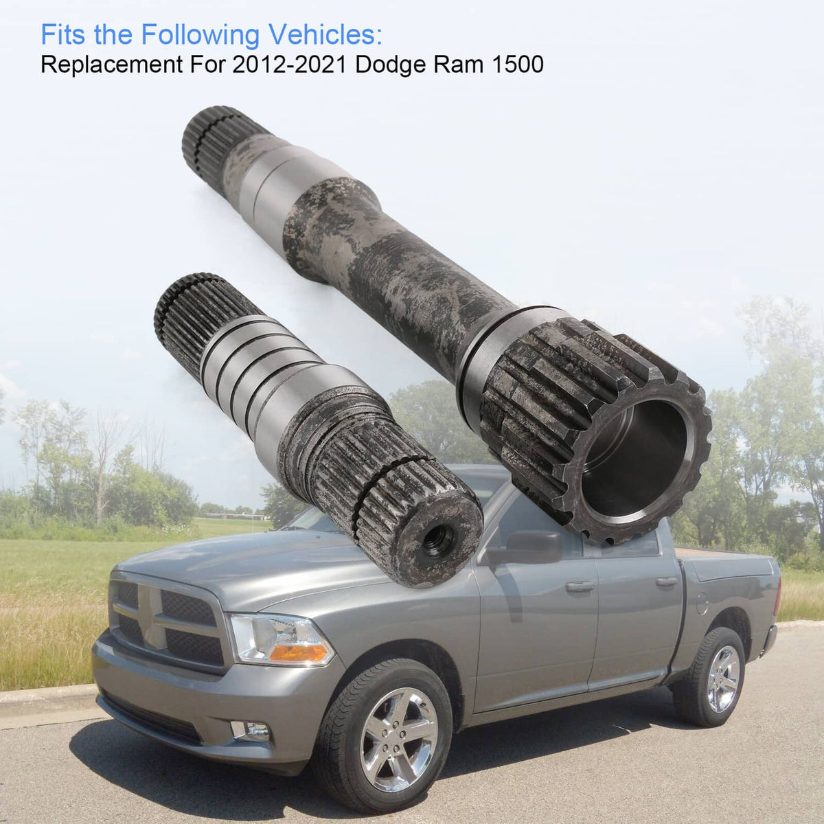 Solidspare Front Right Differential Axle Intermediate Shaft Inner Kit Fits 12-2022 Ram 1500