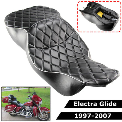 Solidspare For Harley Touring Electra Glide 97-07 Rider Driver & Passenger 2 Up Seat New
