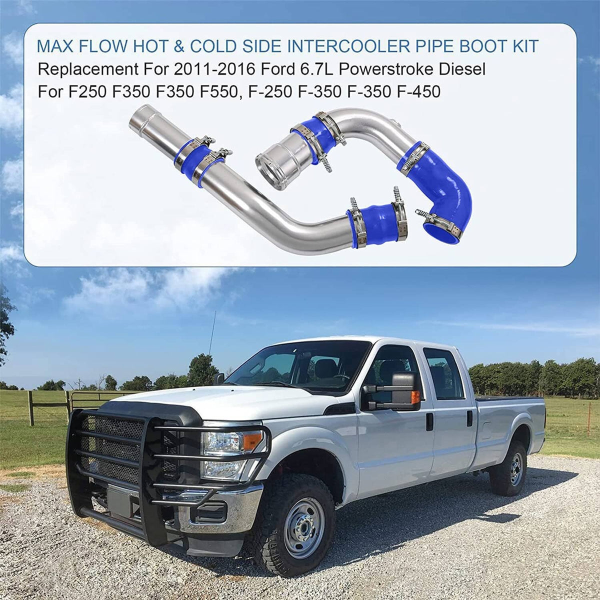 Solidspare Hot & Cold Side Intercooler Pipe Upgrade for 11-16 Ford 6.7L Powerstroke Diesel
