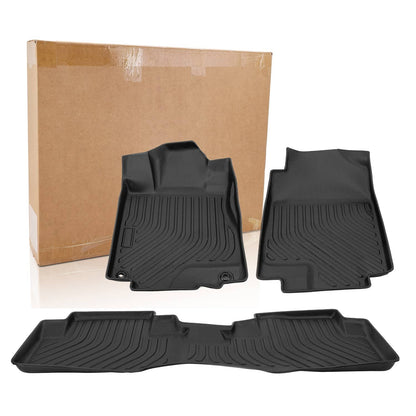 Solidspare Floor Mats for 2012-2016 Honda CR-V CRV 3PCS TPE Rubber All Weather Black Liners