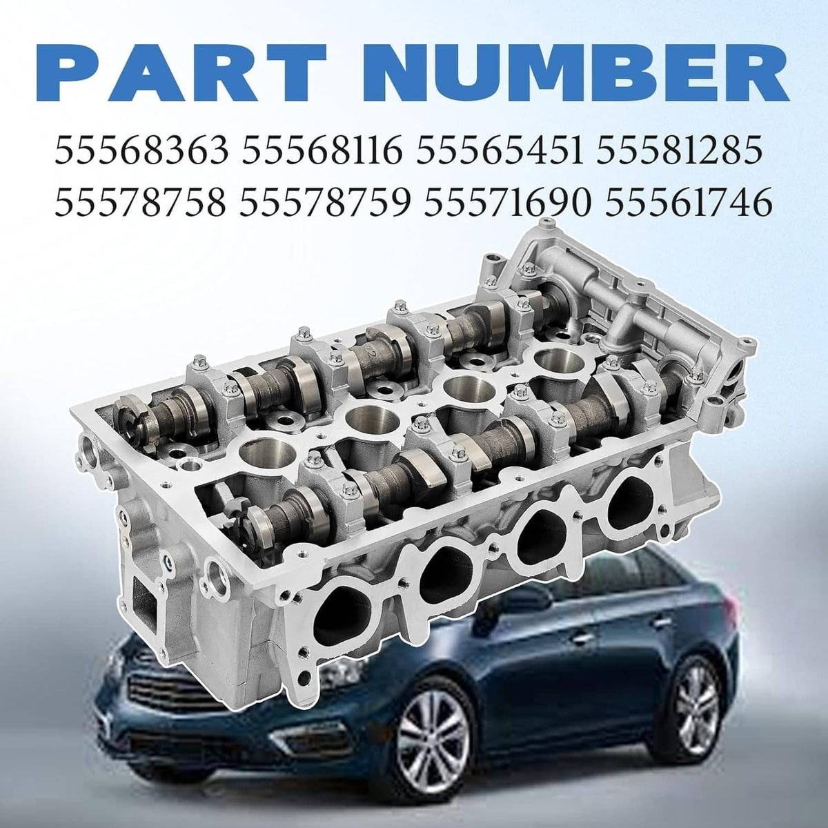 Solidspare Cylinder Head Assembly For 2011-2018 Chevy Cruze Sonic 1.8L L4 DOHC 55568116