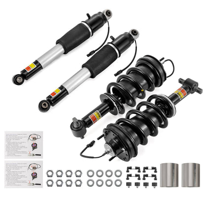 Solidspare 4x Front + Rear Shock Absorber Strut For Escalade Suburban Tahoe Yukon 2015-2020