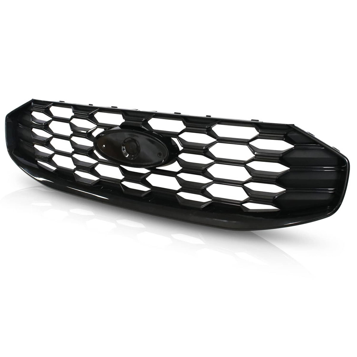 Solidspare For 2023-2025 Ford Escape ST-Line Front Black Grille W/O Radar Holes PJ6Z8200E