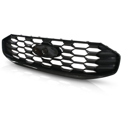 Solidspare For 2023-2025 Ford Escape ST-Line Front Black Grille W/O Radar Holes PJ6Z8200E