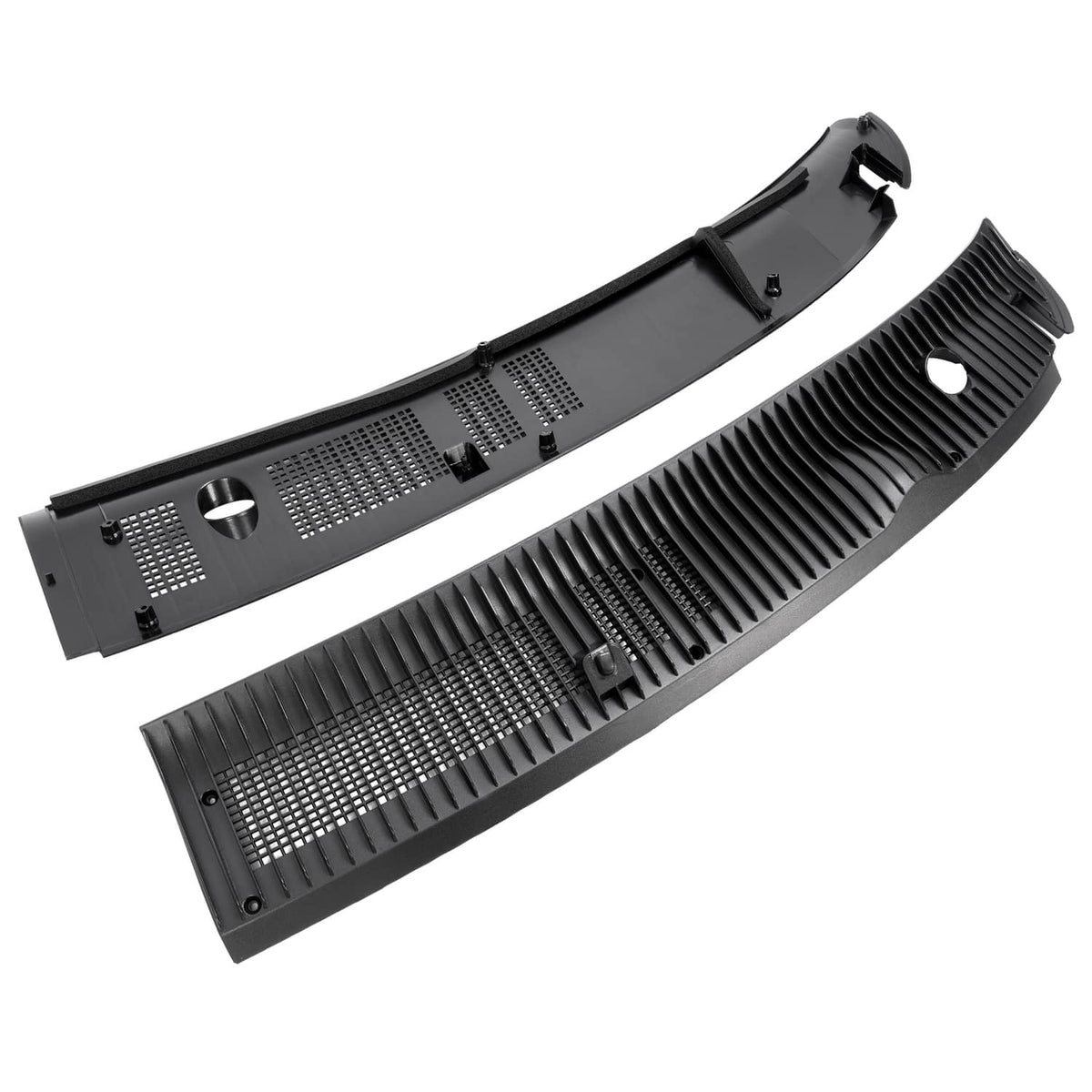 Solid Spare Wiper Cowl Panel Grille Screen ABS For Ford E VAN E-150 E-250 E-350 Super Duty