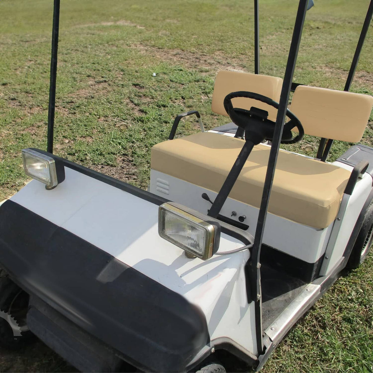 Solidspare Tan Seat Back Cushion Assembly For EZGO Marathon 1973-1994 Golf Cart