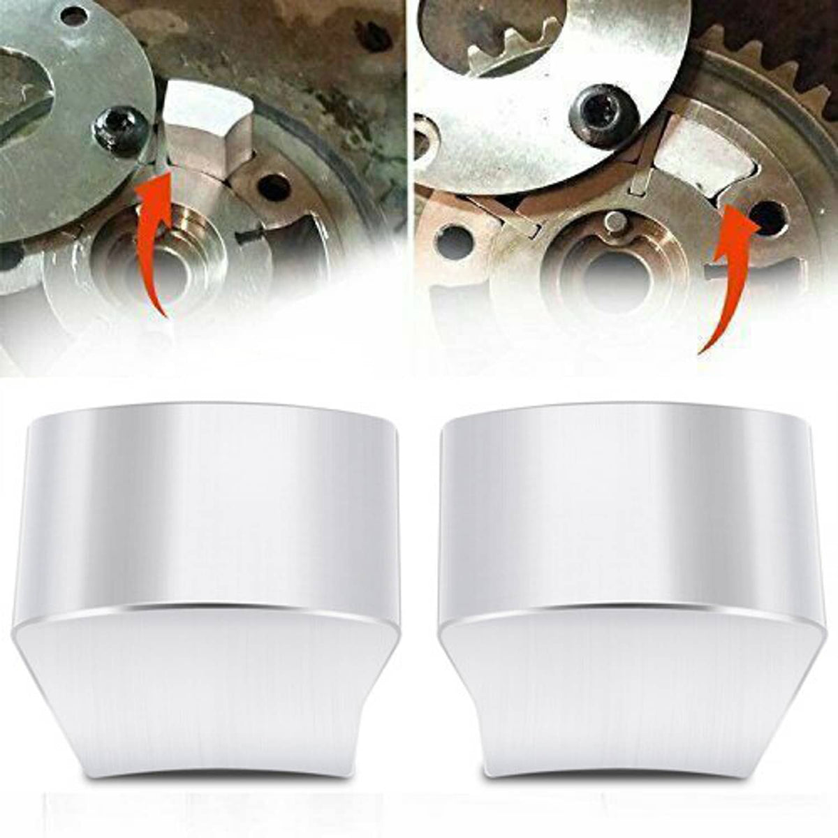 Solid Spare Cam Phaser Delete Lockout Block For Ford 4.6L 5.4L 6.8L 3V F250-350-450 (2PCS)