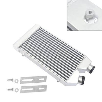 Solidspare New 2.5" Aluminum Intercooler Front Mount Inlet & Outlet Same One Side Universal