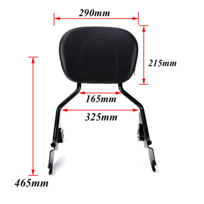Solidspare Fit For Harley Touring Road Street Glide 09-24 Backrest Sissy Bar Luggage Rack