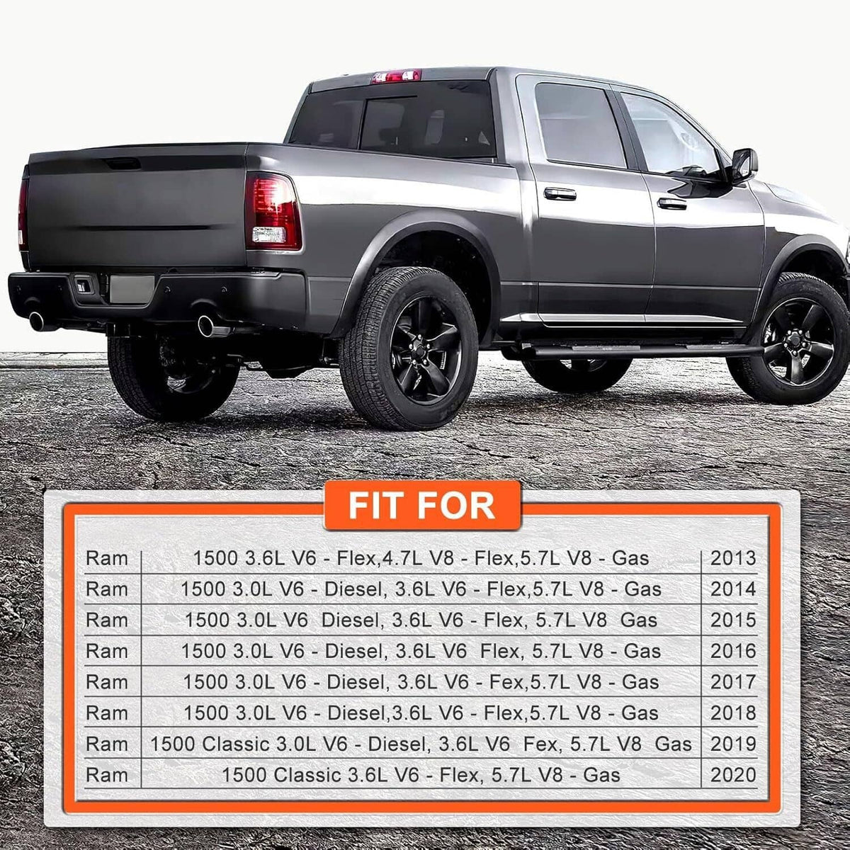 Solidspare 2Pcs Rear Air Bag Suspension Kit for Dodge Ram 1500 2013-2018 Classic 2019 2020