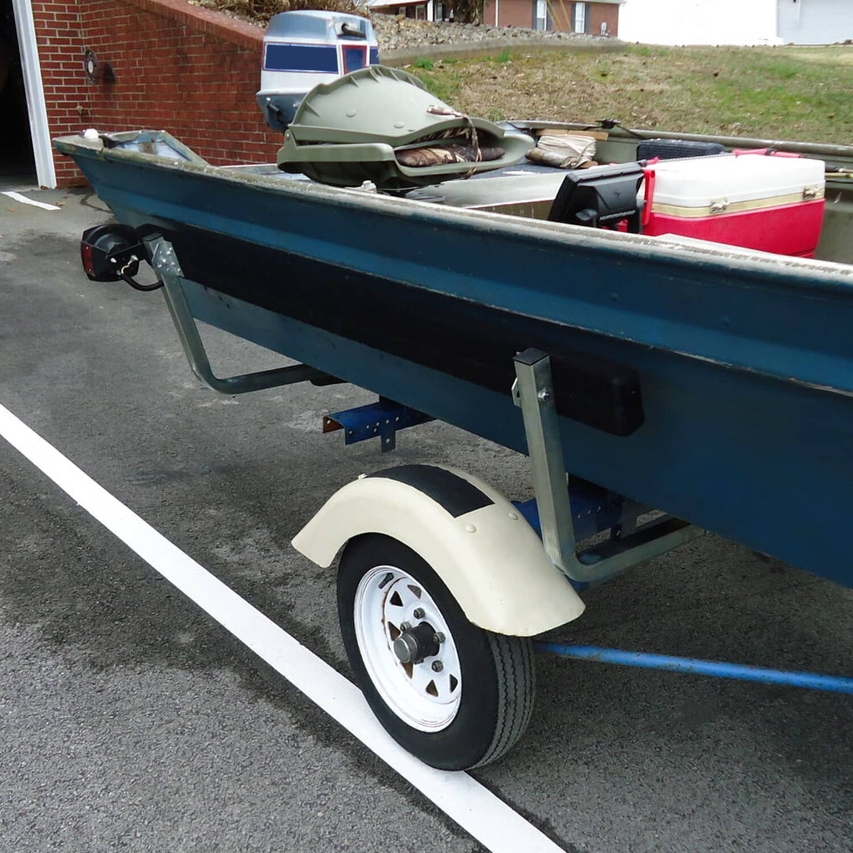 Solidspare Adjustable Boat Trailer Bunk Board Guide-on 61" Feet Rail w/Brackets Kit