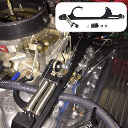 Solidspare New Throttle Cable Carb Bracket For Holley 4150 4160 Carburetor 350 SBC Aluminum
