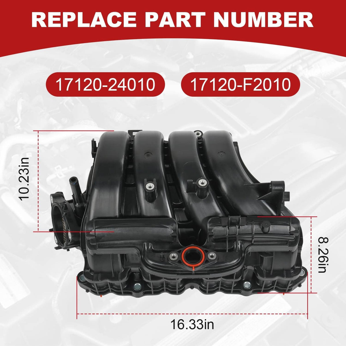 Solidspare Engine Intake Manifold 17120F2010 for Toyota Corolla SE & XSE 2.0L 2019-2023