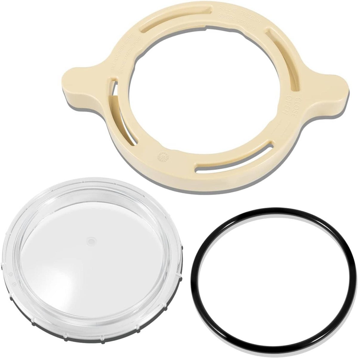 Solid Spare 350090 Cam Clamp 350091 Lid ORing Replacement for Pentair Superflo Locking Ring
