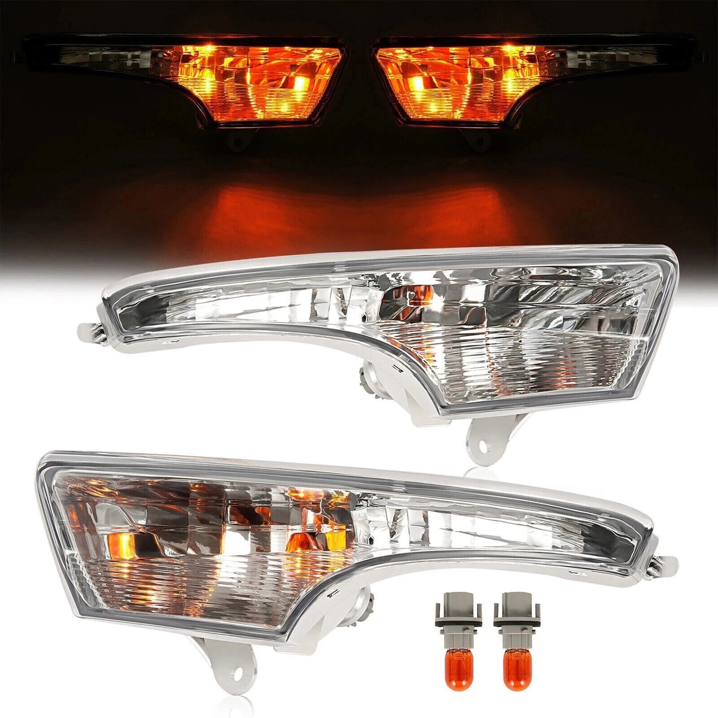 Fog Lights & Corner Turn Signal Lamps w/o Wiring Set For 2013-2015 Nissan Altima