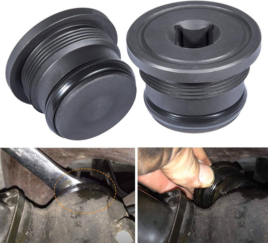 Solid Spare 4C3Z-6026-CA Oil Supply Rail End Oil Gallery Plug & Seal for Ford 7.3L 1994-2003