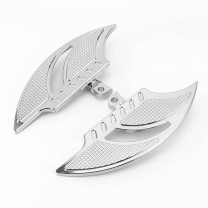 Solidspare Driver Passenger Floorboards Floor Boards Foot Pegs CNC For Harley Electra Glide