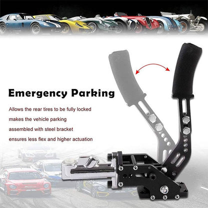 Solidspare Universal Car Racing Aluminum Hydraulic Handbrake Drift Hand Brake Parking Black