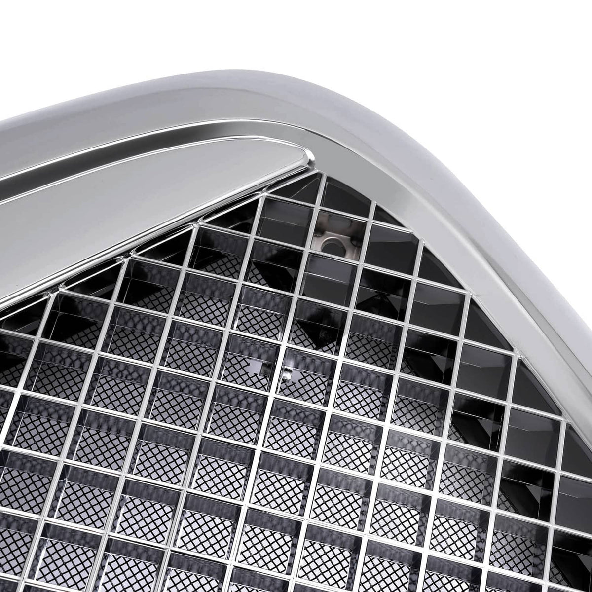 Solid Spare Fits 00-12 Freightliner Columbia Front Grille W/BUG Screen Chrome Mesh Style