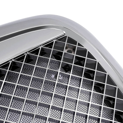 Solid Spare Fits 00-12 Freightliner Columbia Front Grille W/BUG Screen Chrome Mesh Style