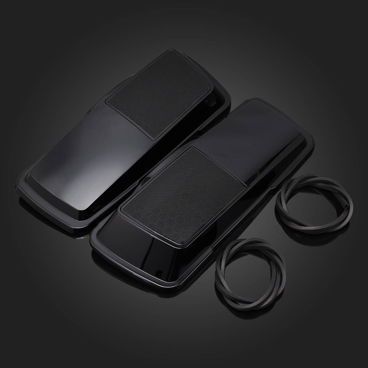 Solidspare Waterproof Saddlebag Lid Speaker Cover For Harley Touring Road Glide King 93-13
