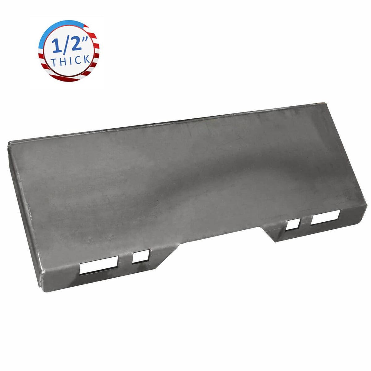 Solidspare Conversion Adapter Latch Box & 1/2" Mount Plate for Skid Steer Quick Tach Attach