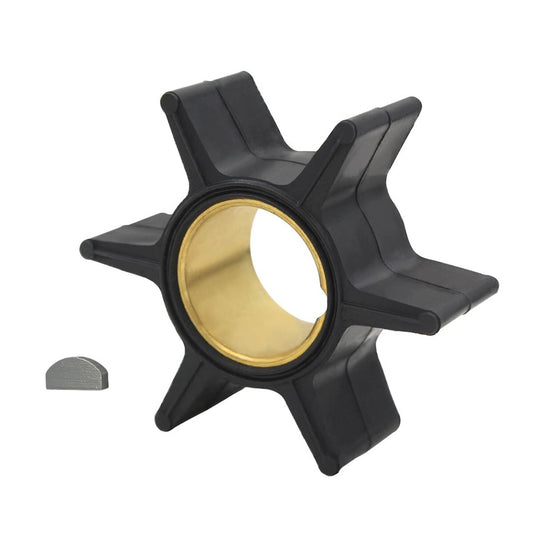 Solid Spare Water Pump Impeller w / Key 17461-95201 For Suzuki Outboard 2 Str 35-85 HP Motor