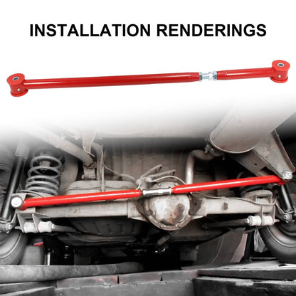 Solidspare Adjustable Rear Panhard Track Bar For 2000-2006 GMC Chevy SUVs Suburban 2500 Red