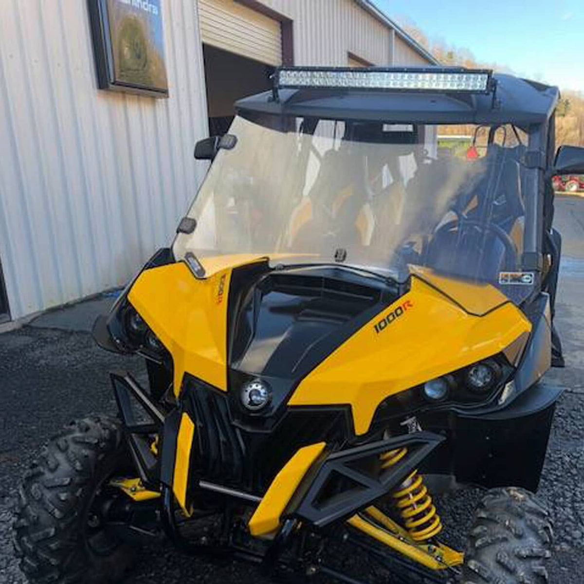 Solidspare For Can am maverick 1000r max 1000r UTV Polycarbonate Full windshield 2013-2018