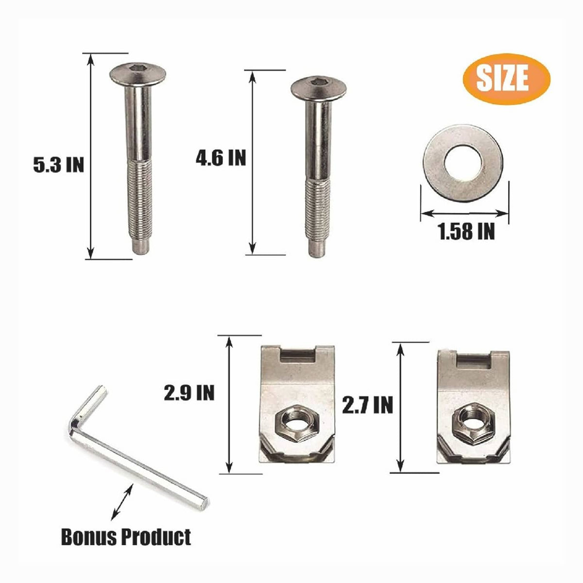 Solid Spare For Ford Ranger 1983-2011 Truck Bed Mounting Hardware Bolts Kit Set Brand New