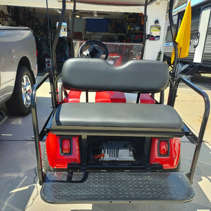 Solidspare For 2000-2013 Club Car DS Golf Cart Flip Folding Rear Seat Kit Back Seat