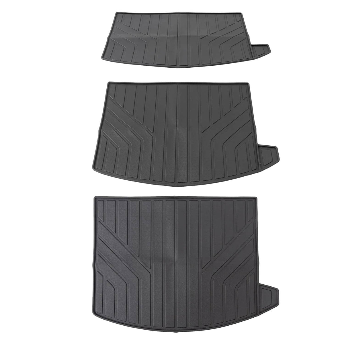 Solidspare Front & Rear TPE Car Floor Mats Trunk Cargo Liners Set For 2013-2019 Ford Escape