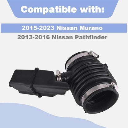 Solidspare Black Engine Air Intake Duct Hose 16576-3JA0A For 13-16 Nissan Pathfinder 3.5L