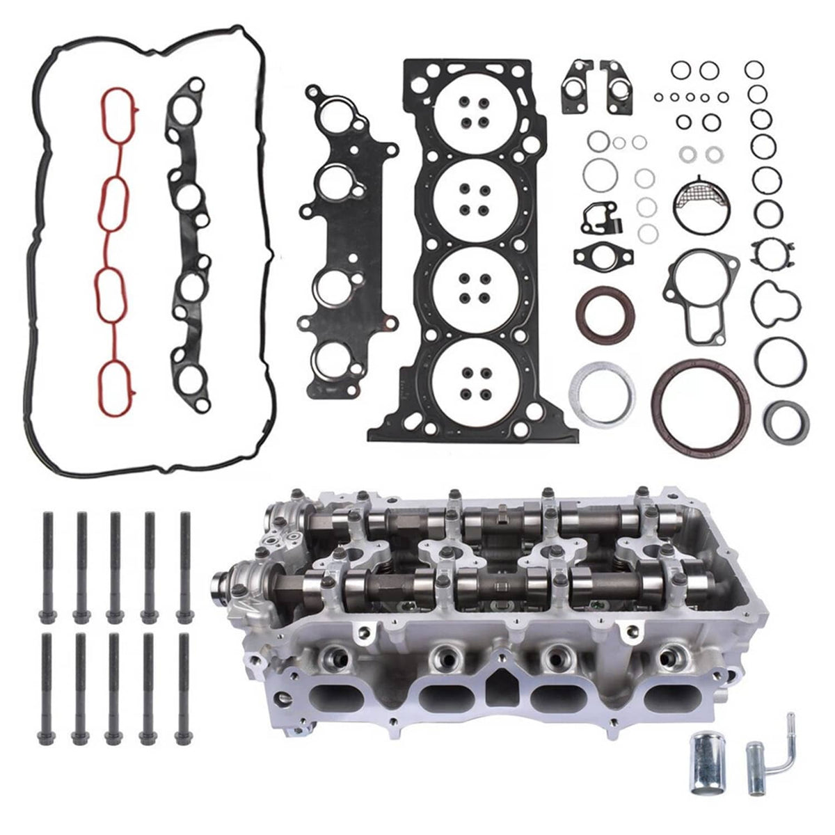 Solidspare Cylinder Head & Bolts & Gasket Set For 2005-2015 Toyota 2.7L 2TR Tacoma 4Runner