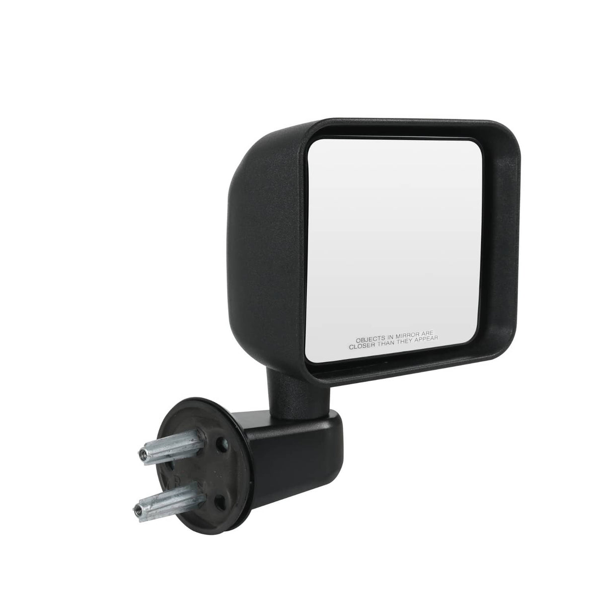 Solidspare Side Mirrors Manual Pair For 2007-2017 Jeep Wrangler JK Left +Right Black