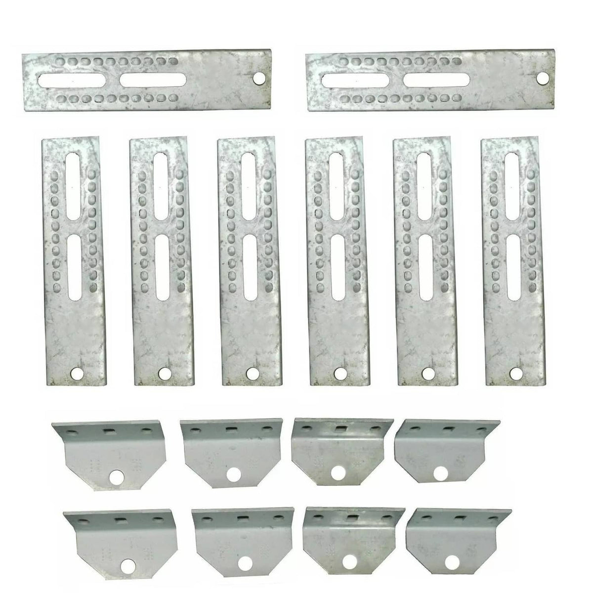 Solidspare 8PCS 10" Galvanized Swivel  Boat Trailer Vertical Bunk Board Brackets Bolster