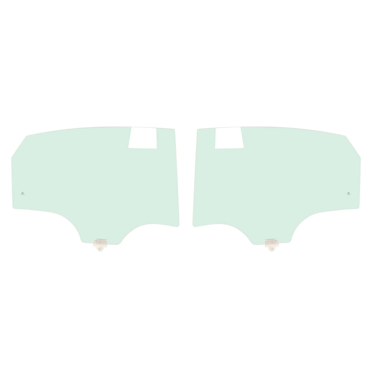Solid Spare For 2019-2024 Kia Forte Sedan Rear Side Door Window Glass Tempered Glass LH&RH