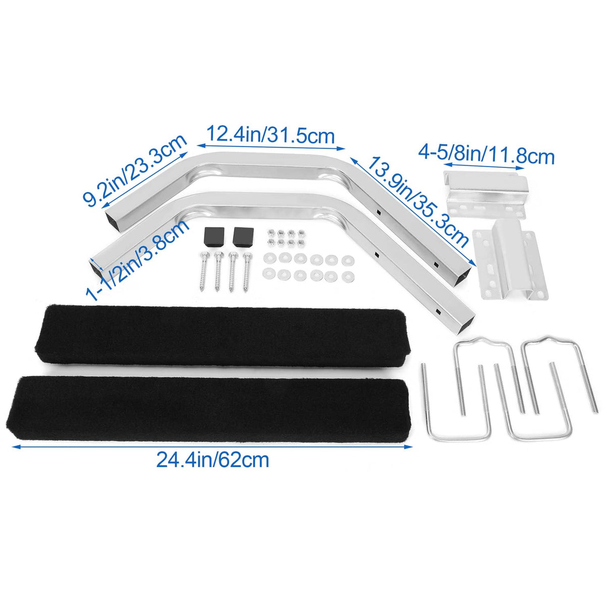 Solidspare Fits Ski Boat Fishing Boat Universal 24.4" Pontoon Boat Trailer Bunk Board Guide